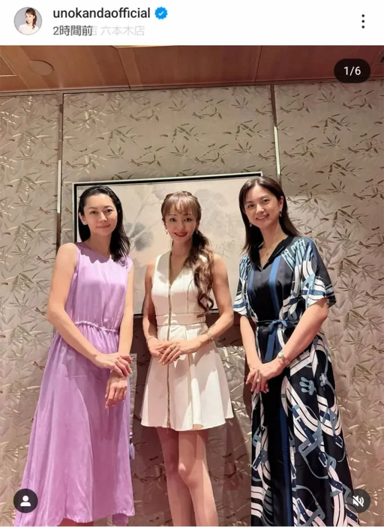 神田うの　帰国中の伊東美咲、植松真美らと食事会　3人の夫も友人同士「もう四半世紀近くのお付き合いに」
